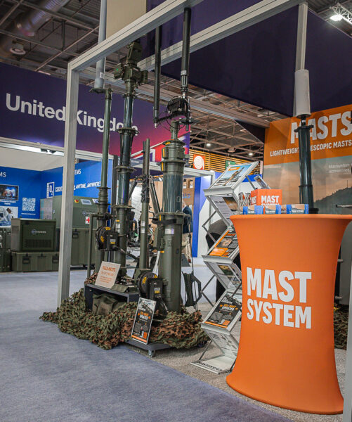 DSEI 2025 telescopic masts – telescopic mast demonstration
