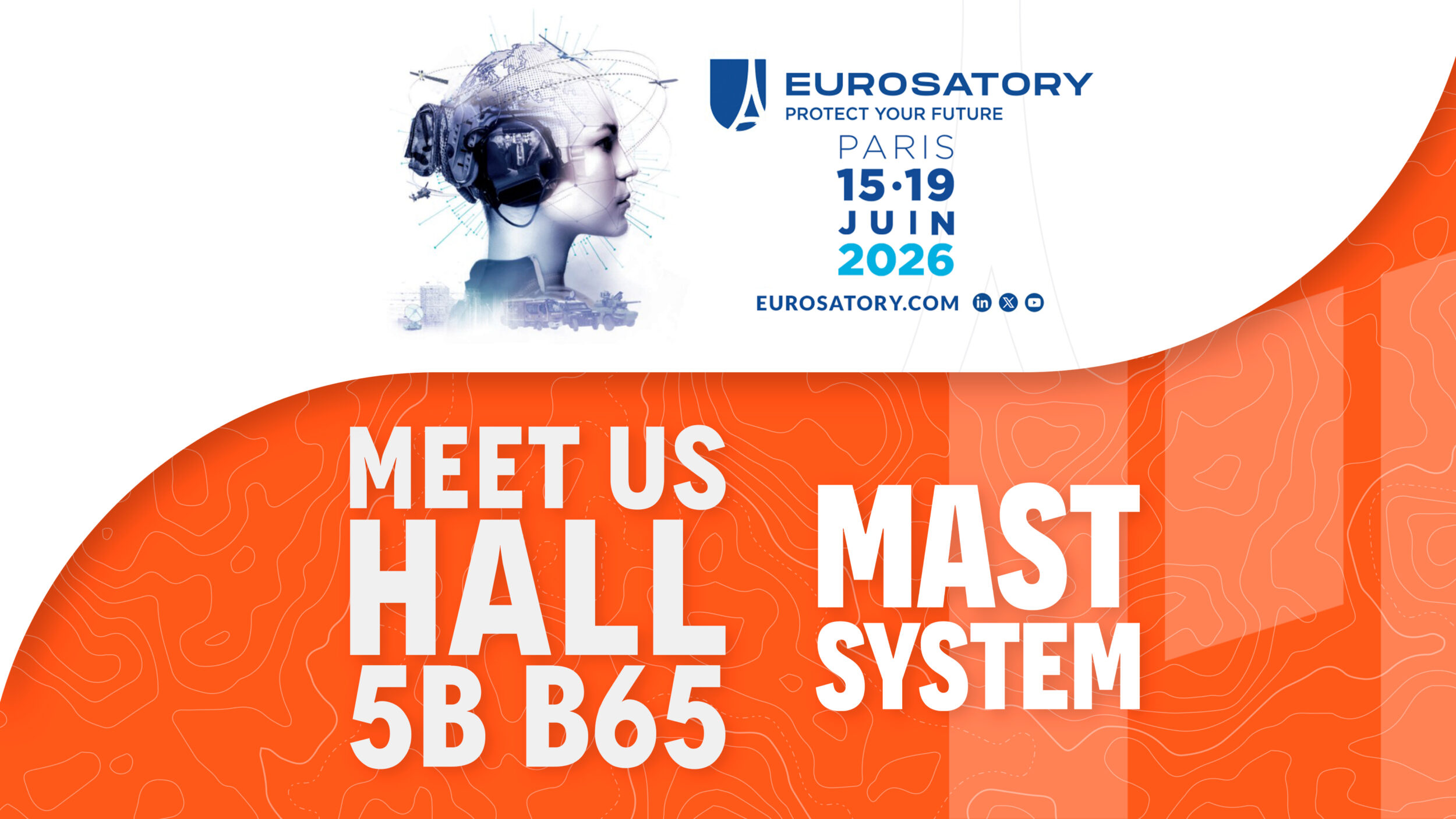 Mastsystem at Eurosatory 2026 in Paris, Hall 5b Stand B65, 15–19 June 2026