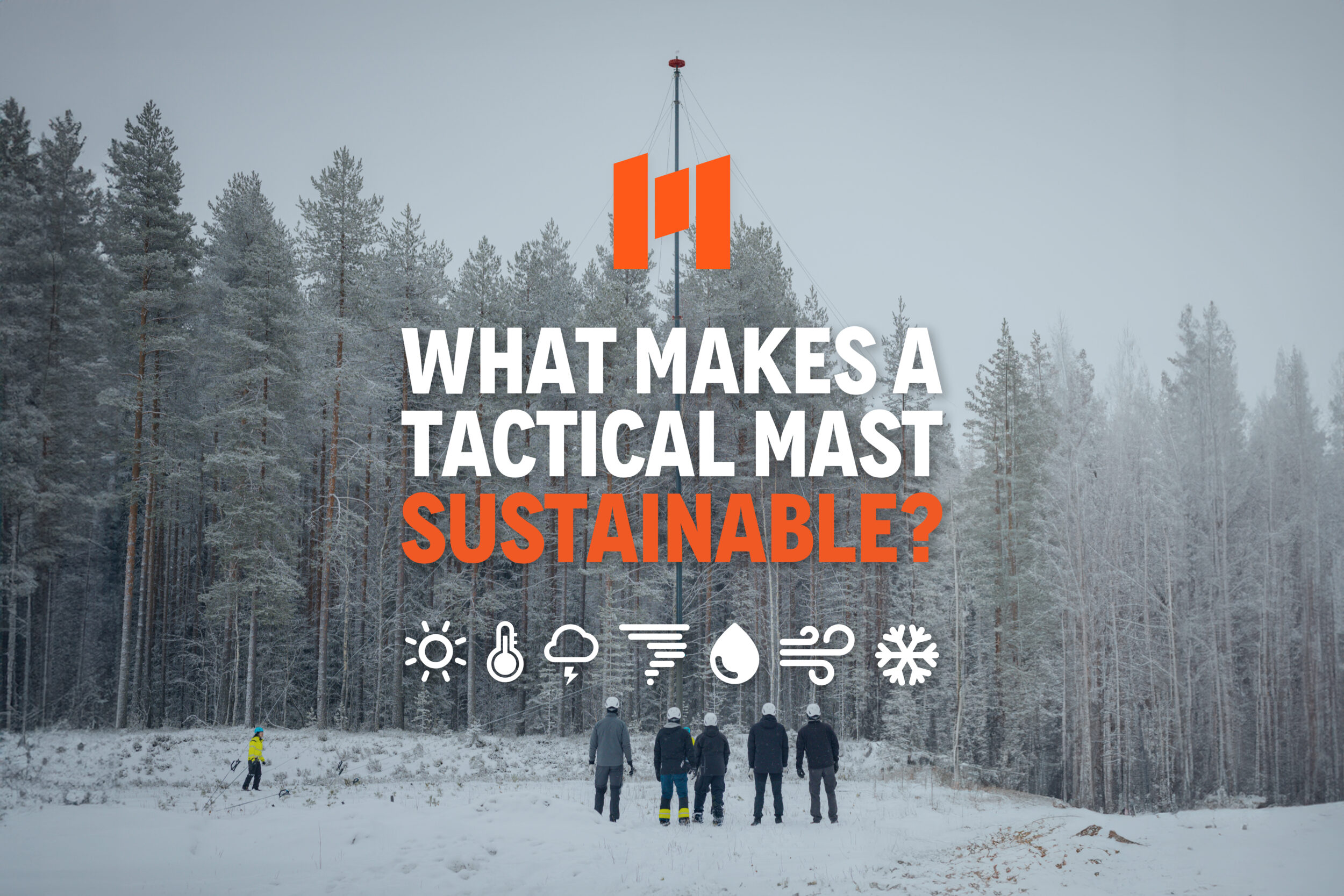 Mastsystem composite tactical telescopic mast manufactured sustainably in Finland